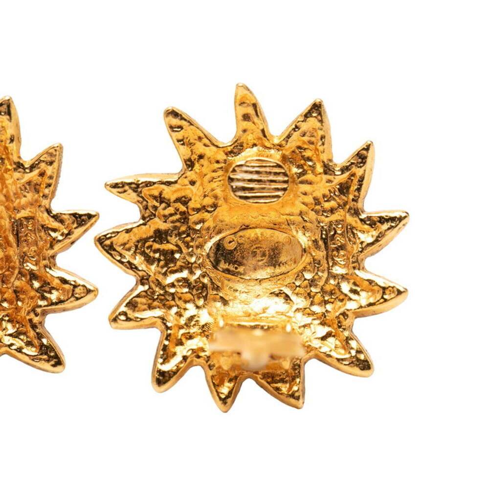 CHANEL Gold Logo Earrings - Picture 3 of 3